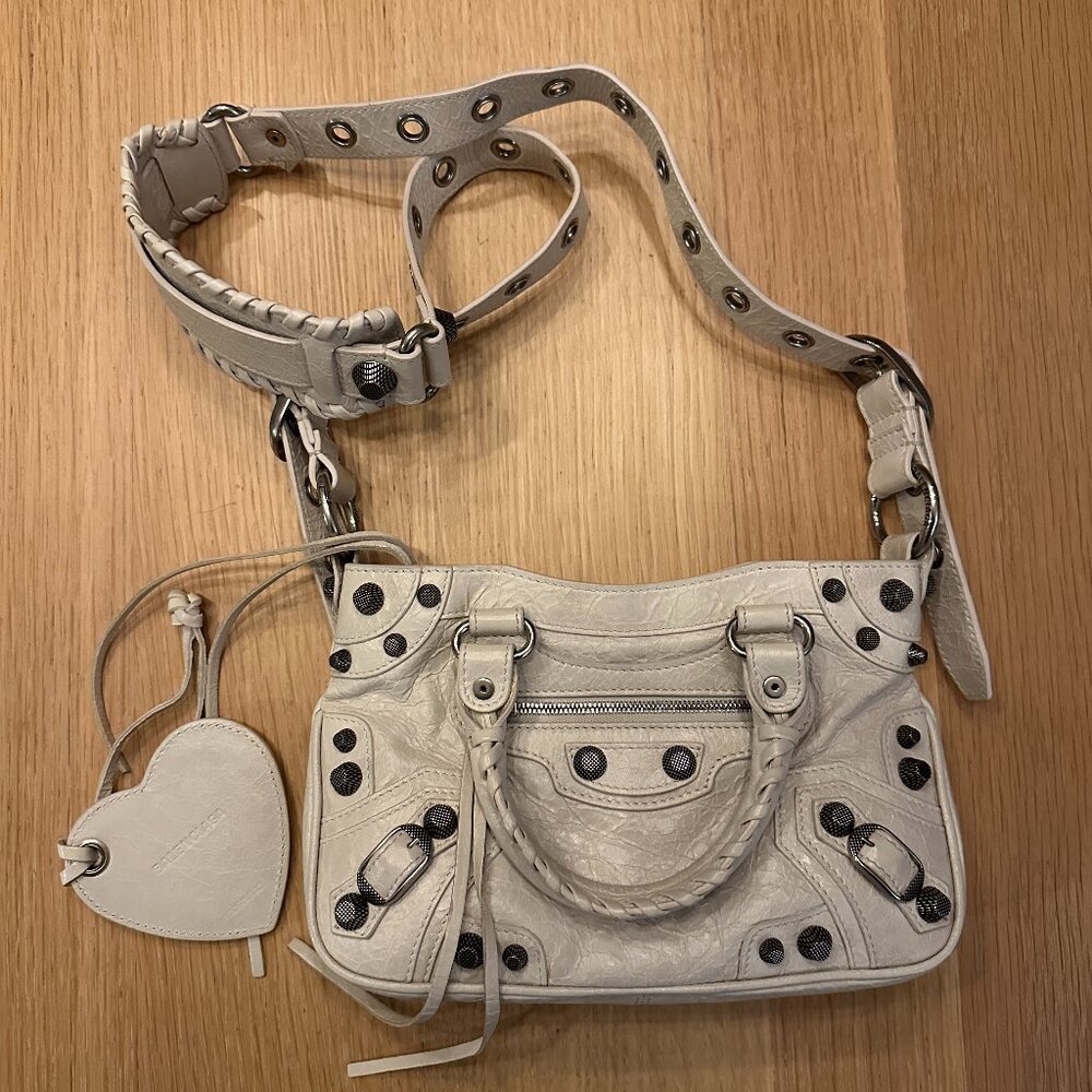 Balenciaga Le Cagole Mini in White Blanc